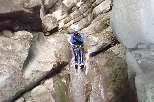 Annecy canyoning Angon canyon ontdekking Odyssée Canyon