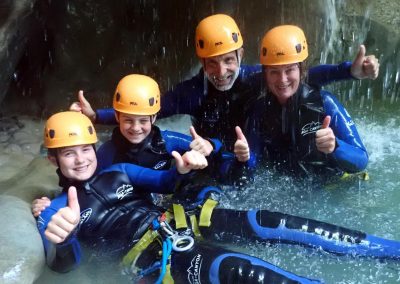 canyoning famille Frontenex Annecy
