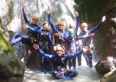 canyoning famille canyon Montmin Annecy