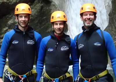 canyoning famille canyon Angon lac Annecy