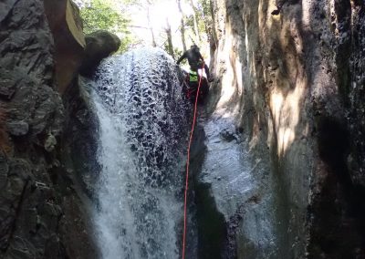 Cascade du canyon sportif de Pussy en Tarentaise