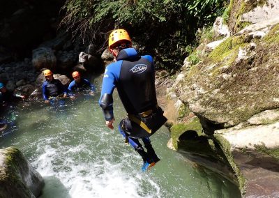 saut canyon Montmin Annecy